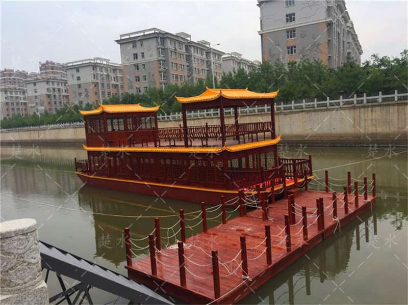吉林省遼源市東豐鎮府采購畫舫船大型雙層畫舫船